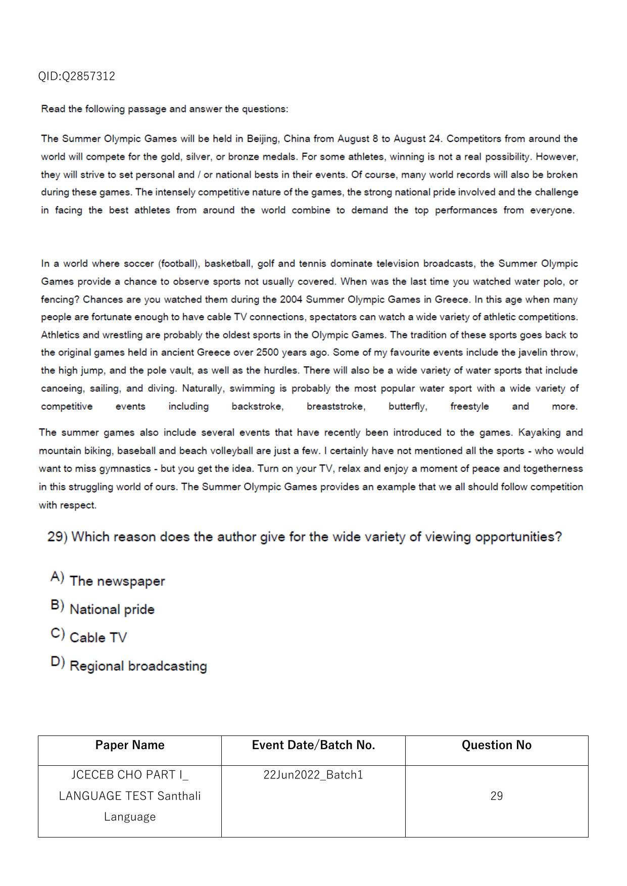 Jharkhand ANM GNM (NECE) 2022 Question Paper - Page 217