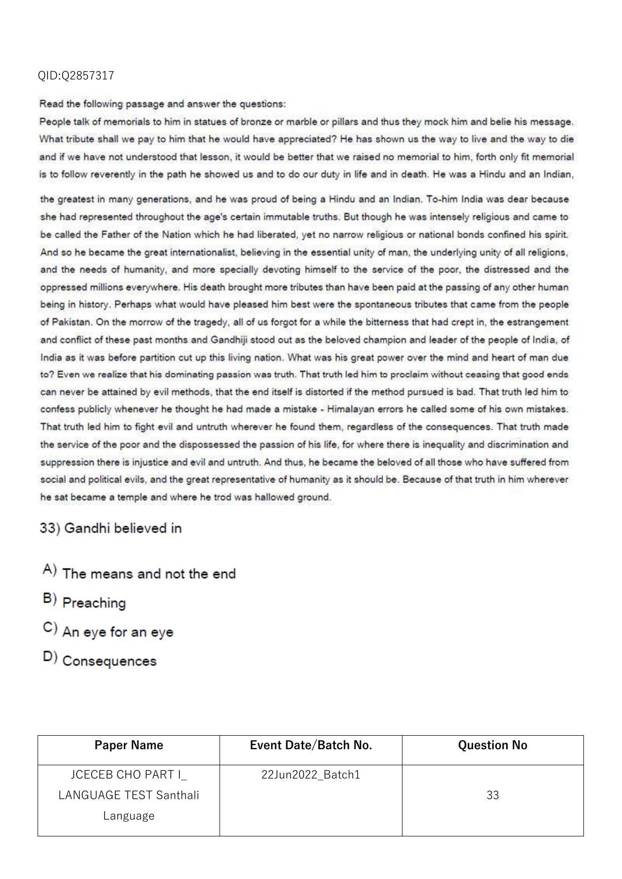 Jharkhand ANM GNM (NECE) 2022 Question Paper - Page 223