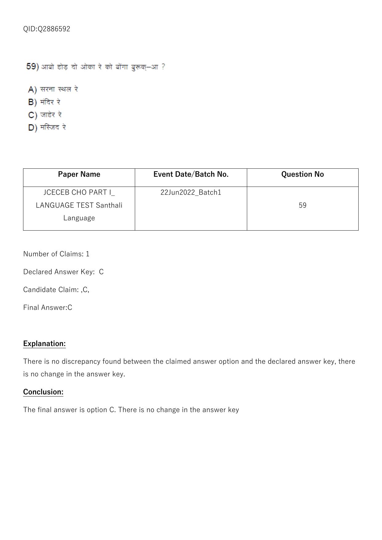 Jharkhand ANM GNM (NECE) 2022 Question Paper - Page 247