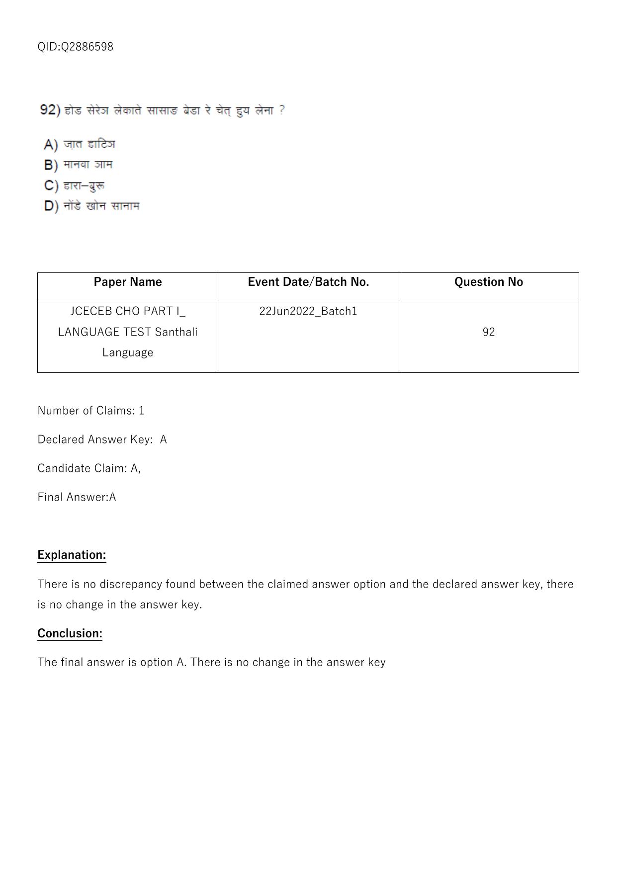 Jharkhand ANM GNM (NECE) 2022 Question Paper - Page 280