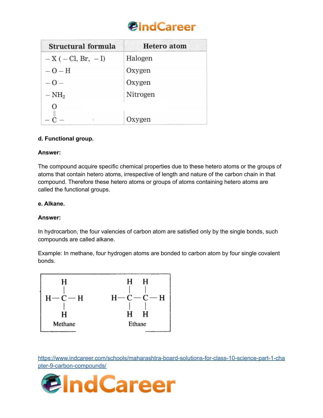Maharashtra Board Solutions for Class 10- Science (Part 1): Chapter 9- Carbon Compounds - Page 7