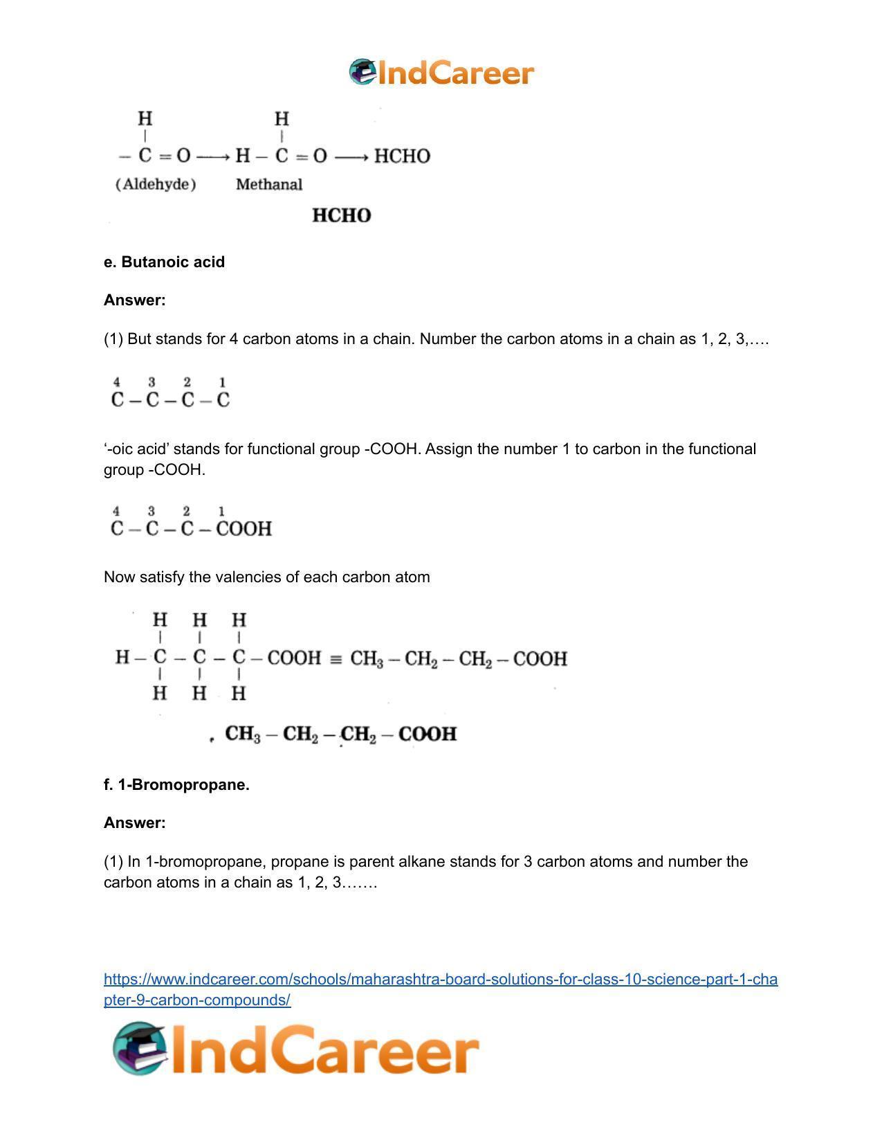 Maharashtra Board Solutions for Class 10- Science (Part 1): Chapter 9- Carbon Compounds - Page 17