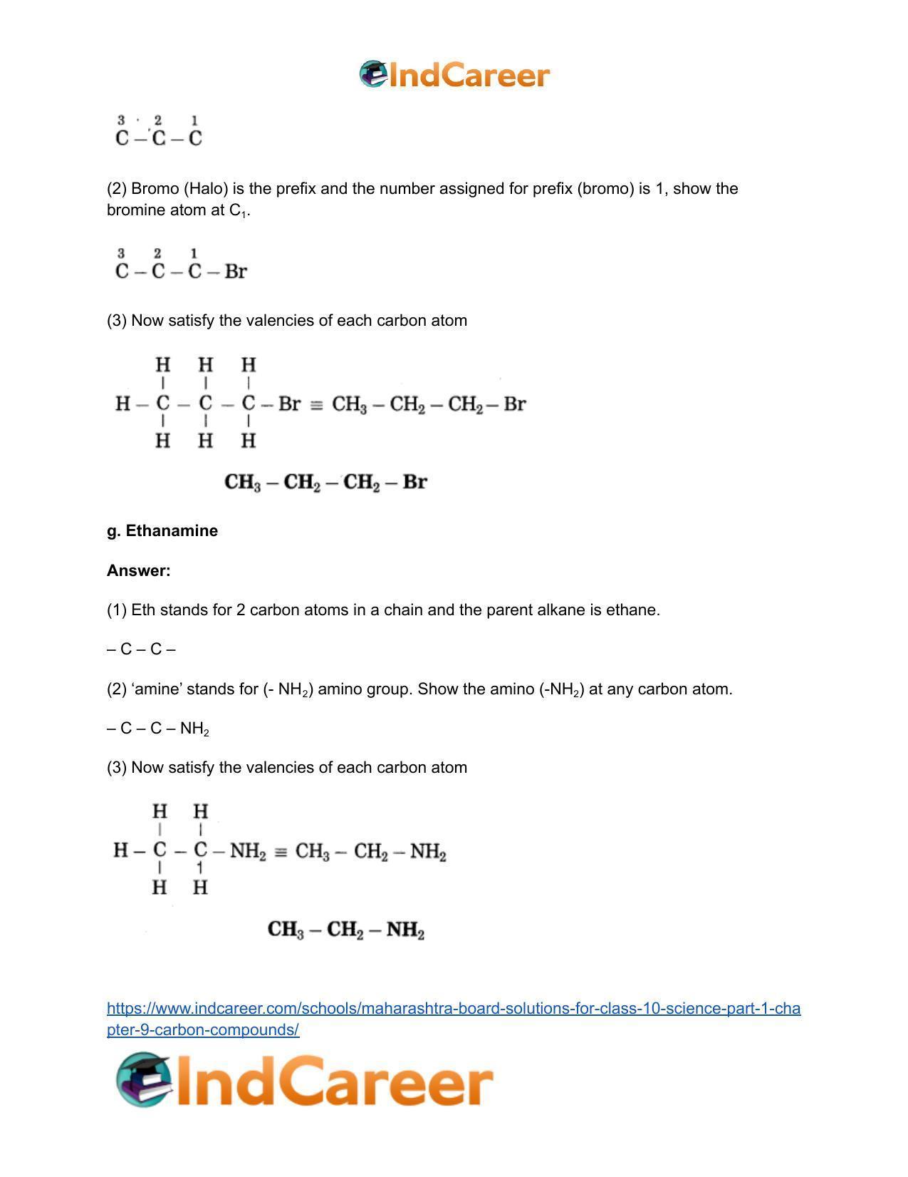 Maharashtra Board Solutions for Class 10- Science (Part 1): Chapter 9- Carbon Compounds - Page 18
