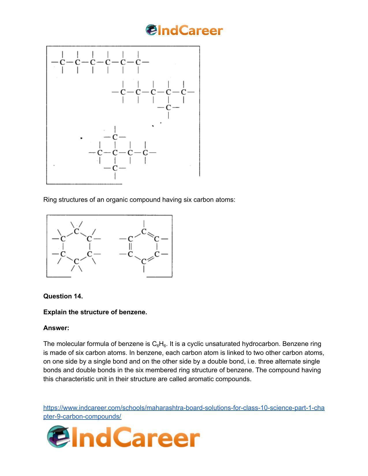 Maharashtra Board Solutions for Class 10- Science (Part 1): Chapter 9- Carbon Compounds - Page 84