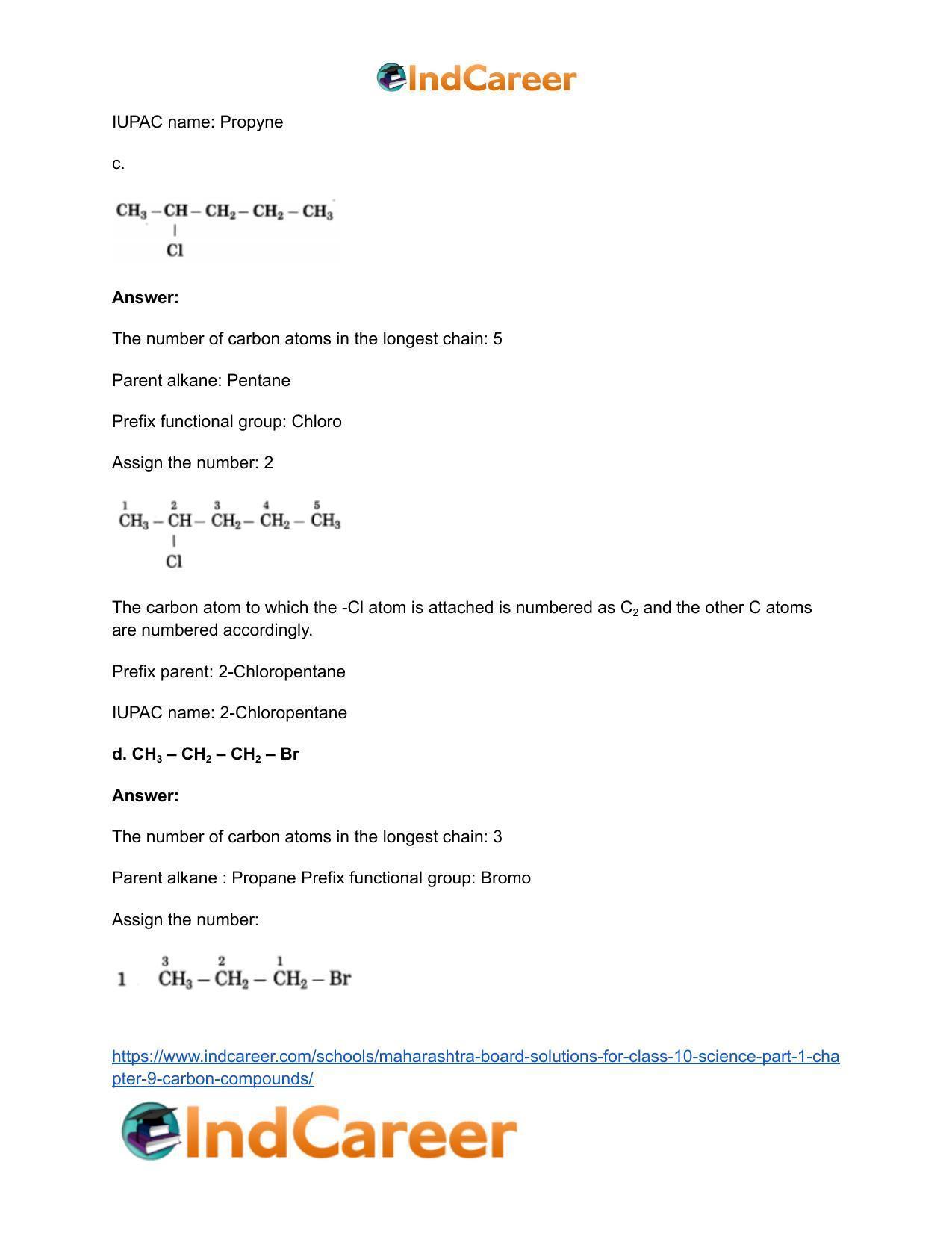 Maharashtra Board Solutions for Class 10- Science (Part 1): Chapter 9- Carbon Compounds - Page 92