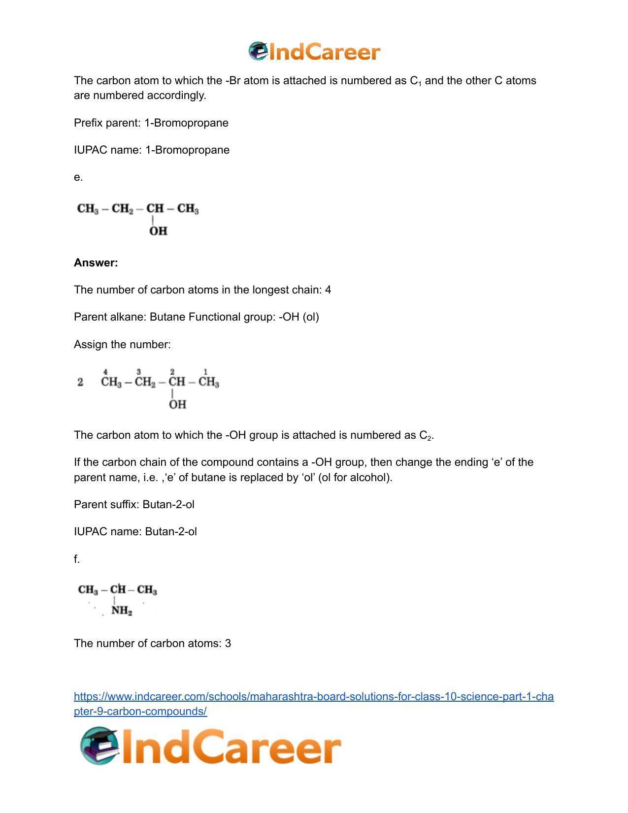 Maharashtra Board Solutions for Class 10- Science (Part 1): Chapter 9- Carbon Compounds - Page 93