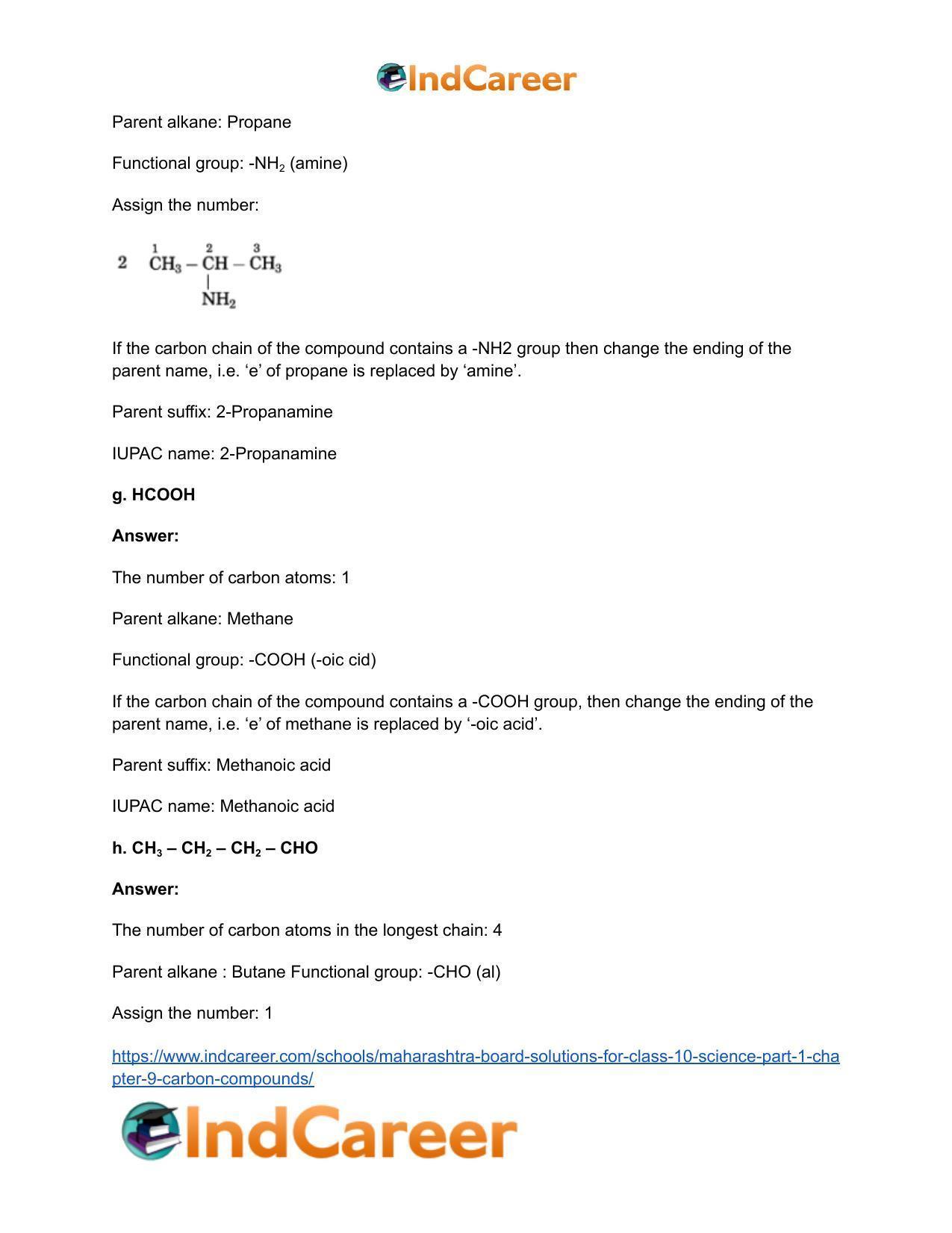Maharashtra Board Solutions for Class 10- Science (Part 1): Chapter 9- Carbon Compounds - Page 94