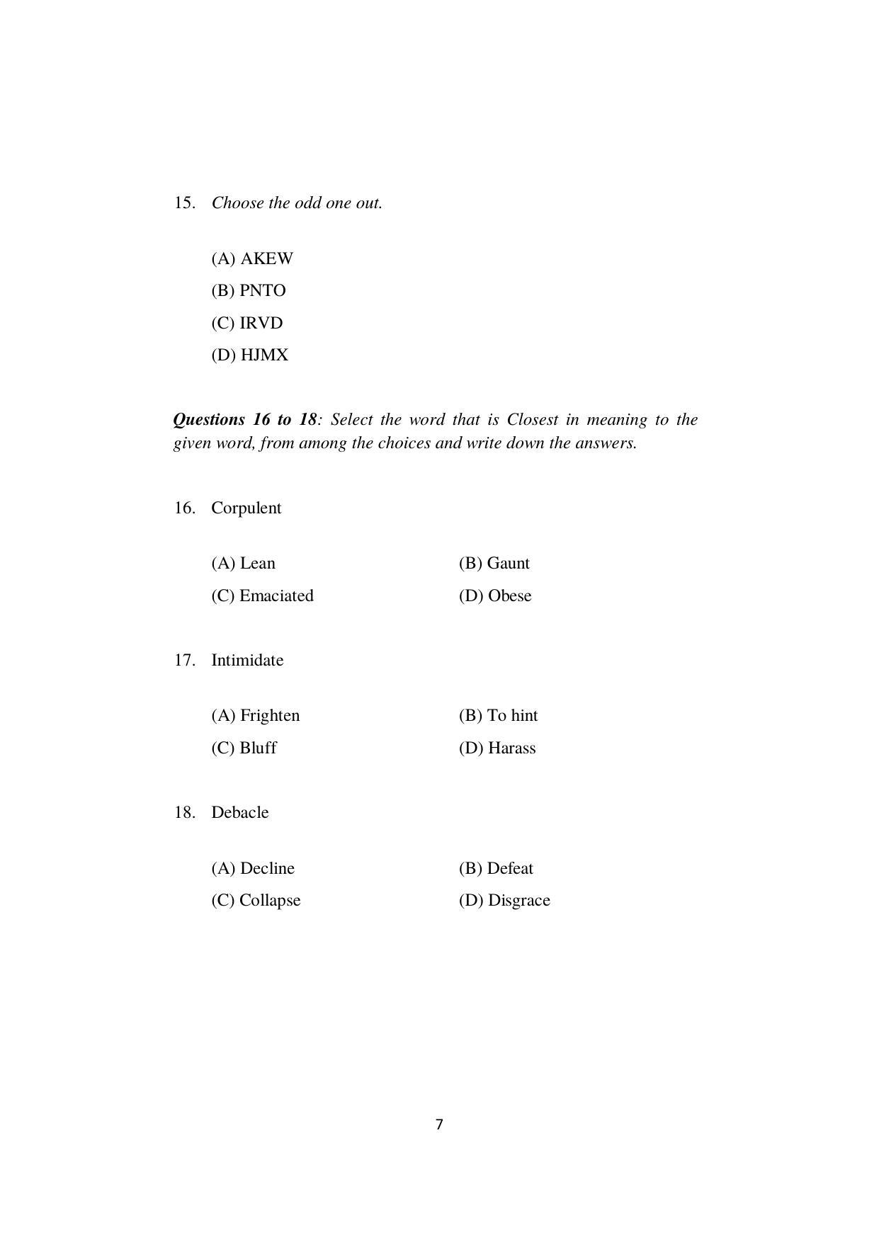 ISI Admission Test M.S (LIS) PLB 2022 Sample Paper - Page 7