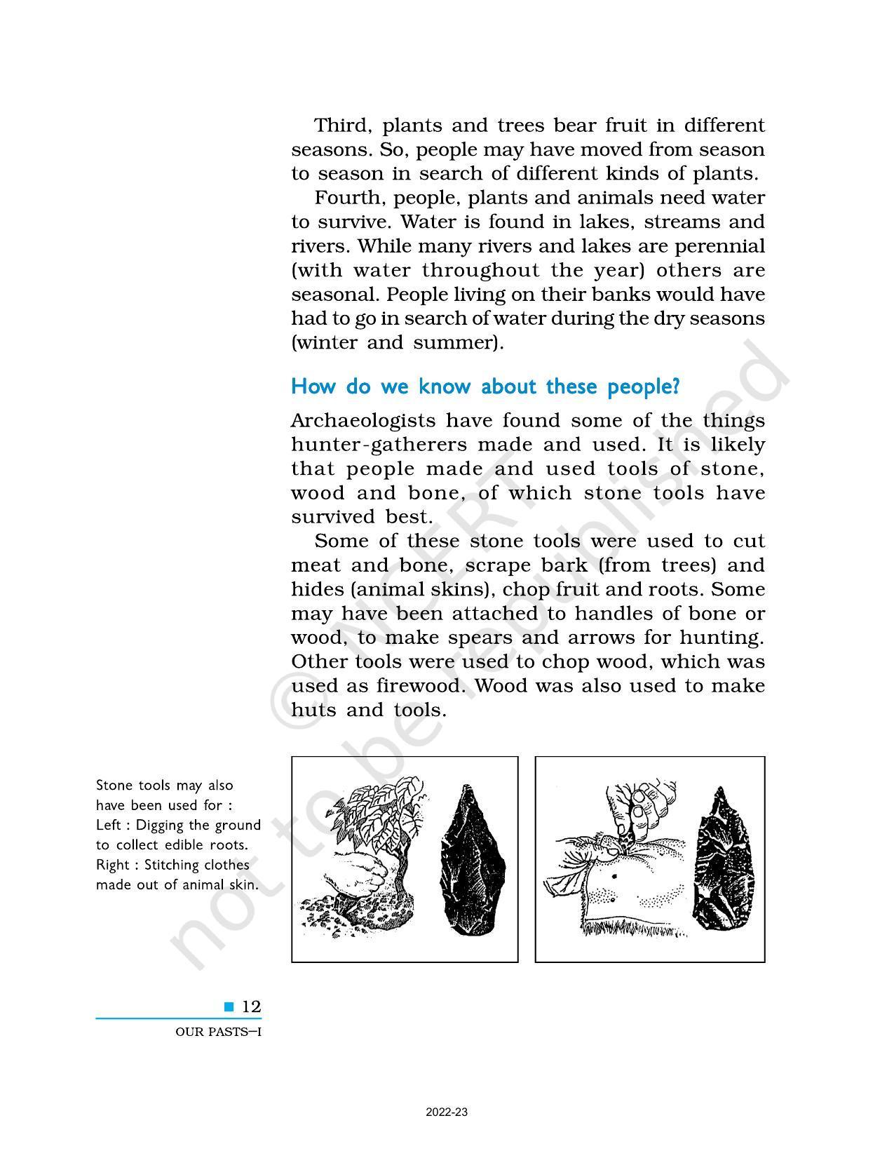 NCERT Book for Class 6 Social Science(History) : Chapter 2-On the Trail of the Earliest People - Page 2