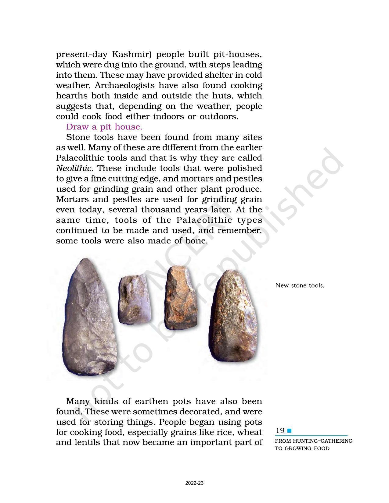 NCERT Book for Class 6 Social Science(History) : Chapter 2-On the Trail of the Earliest People - Page 9