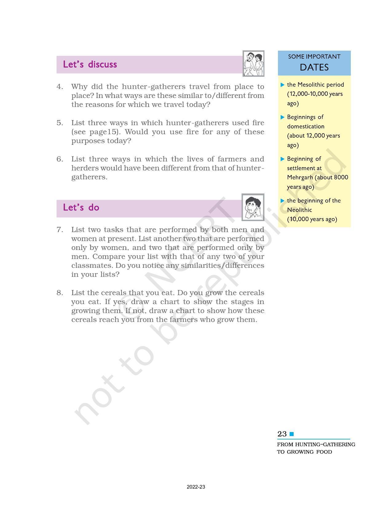 NCERT Book for Class 6 Social Science(History) : Chapter 2-On the Trail of the Earliest People - Page 13