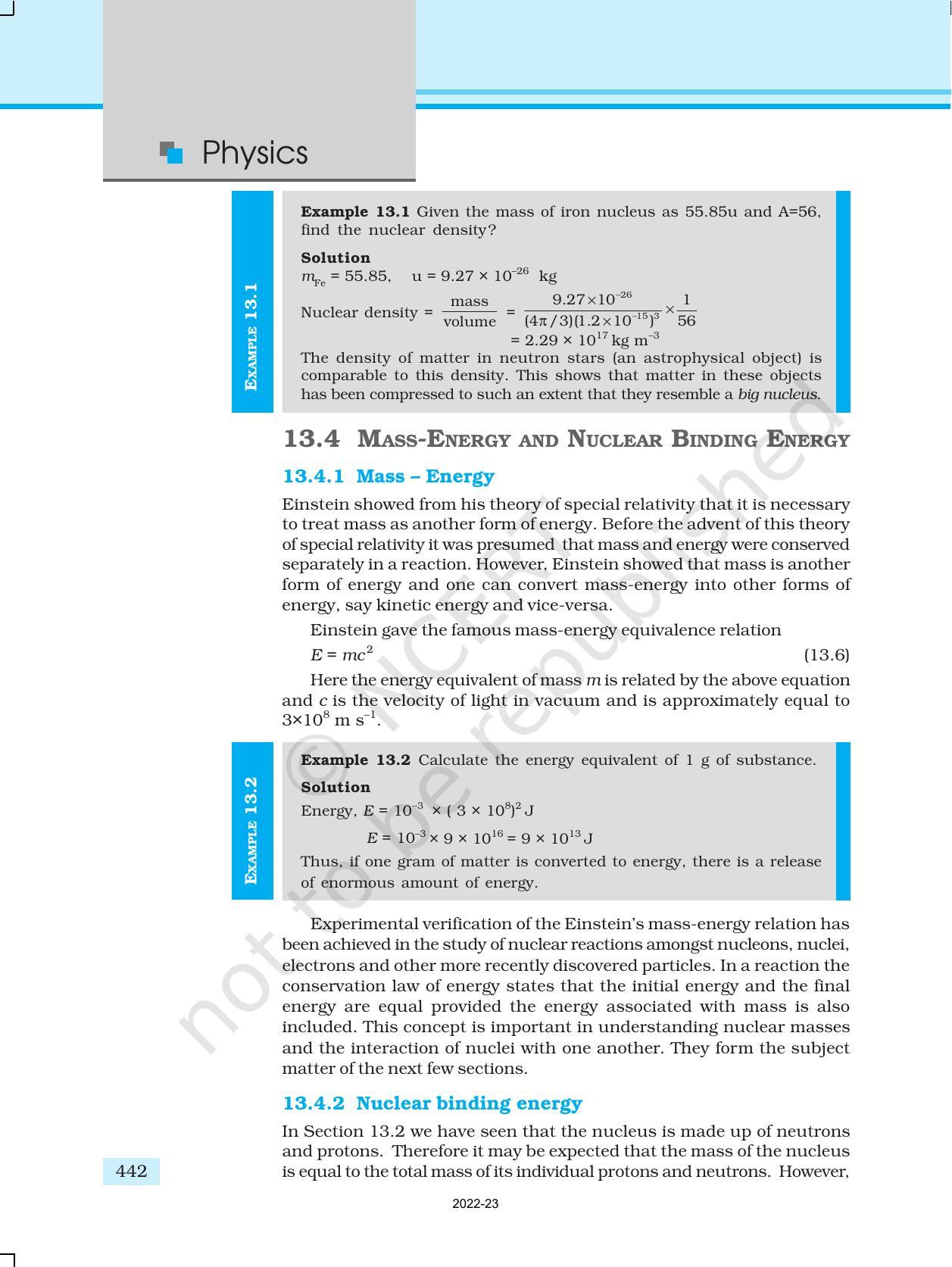 NCERT Book for Class 12 Physics Chapter 13 Nuclei - Page 5