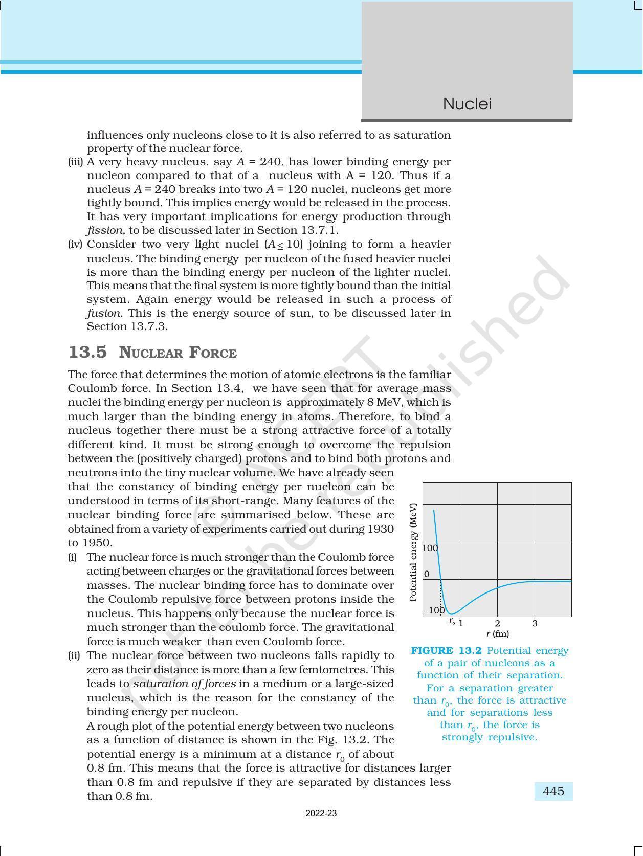 NCERT Book for Class 12 Physics Chapter 13 Nuclei - Page 8