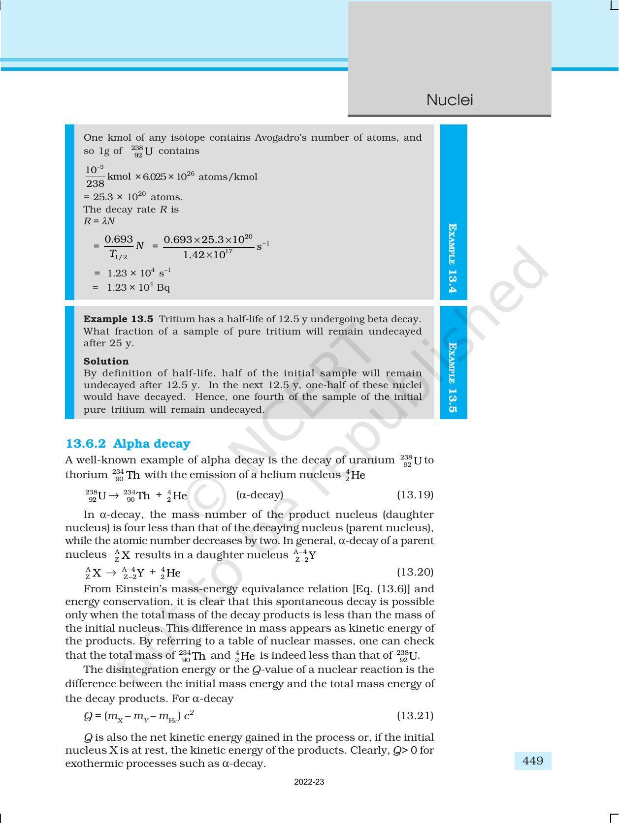 NCERT Book for Class 12 Physics Chapter 13 Nuclei - Page 12