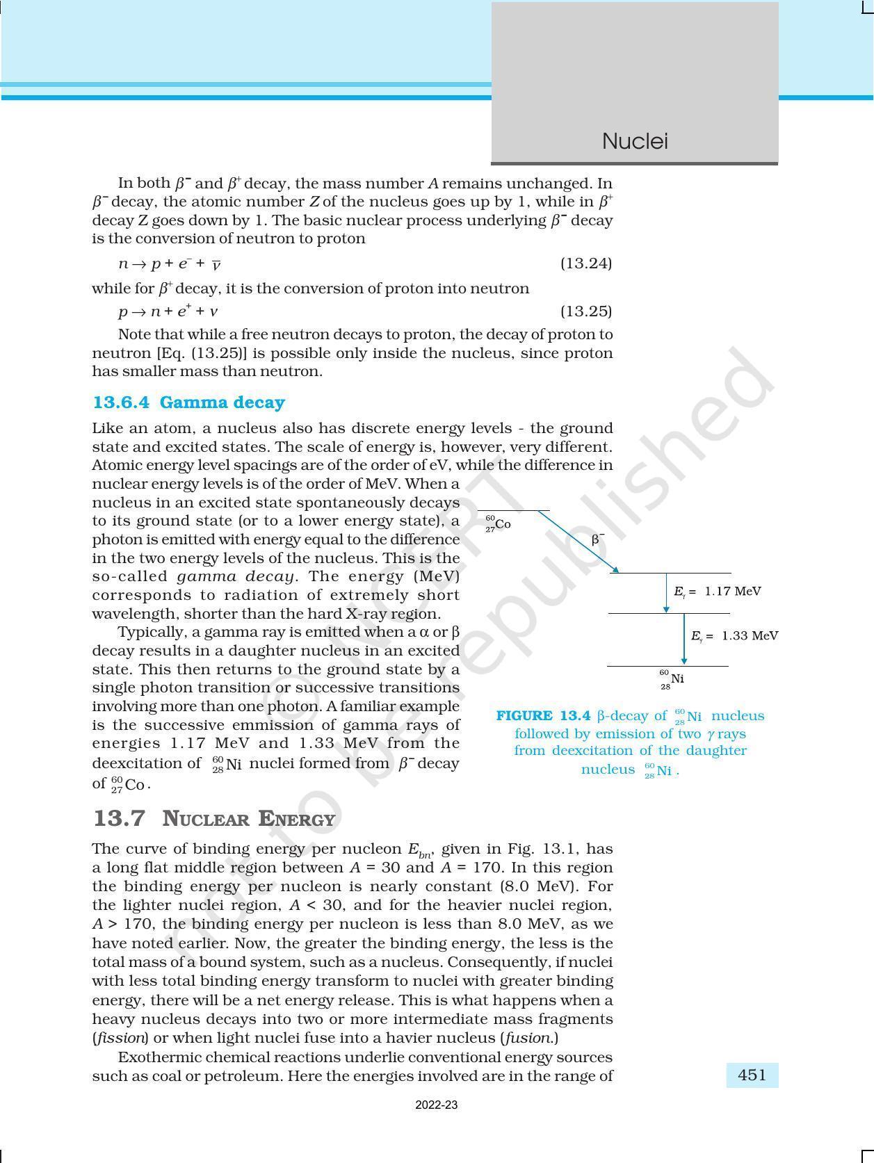 NCERT Book for Class 12 Physics Chapter 13 Nuclei - Page 14