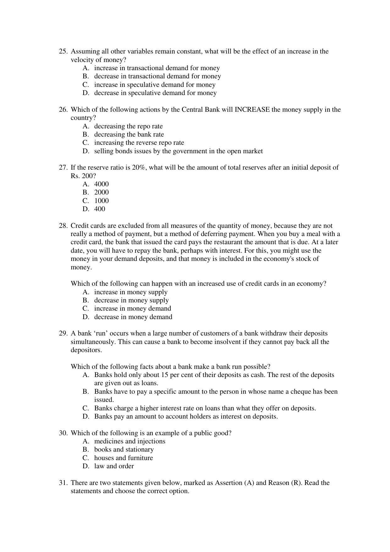 CBSE Class 12 Economics Term 1 Practice Questions 2021-22 - Page 5