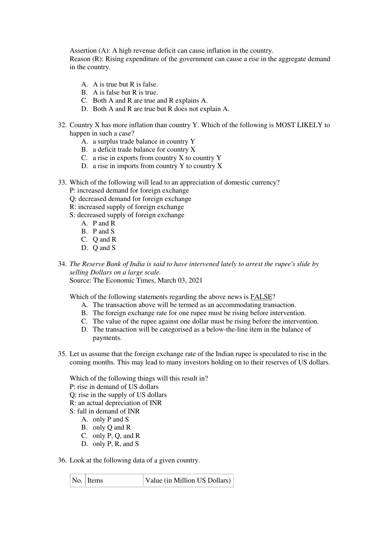 CBSE Class 12 Economics Term 1 Practice Questions 2021-22 - Page 6