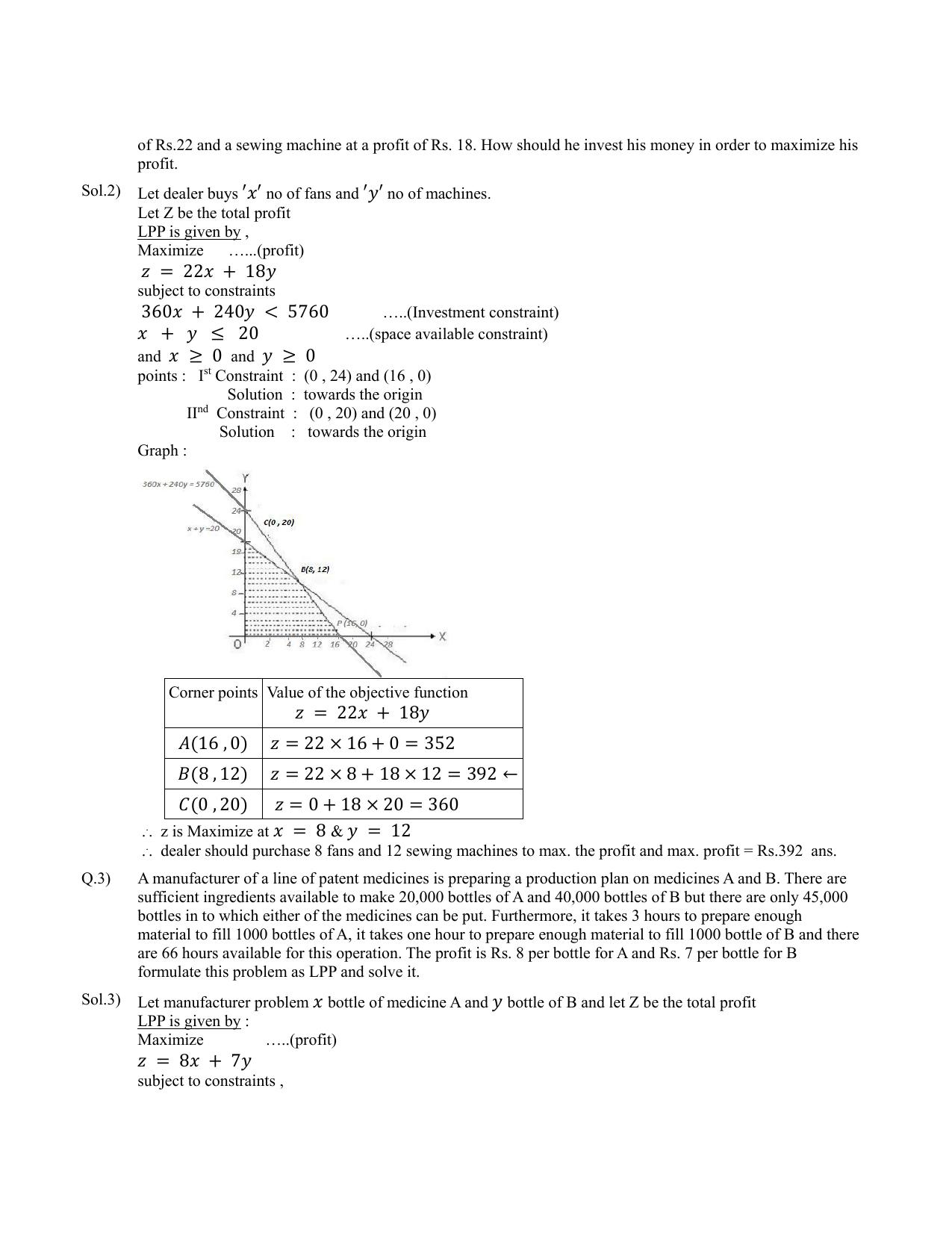 CBSE Class 12 Maths Linear Programming Assignment 2 - Page 2