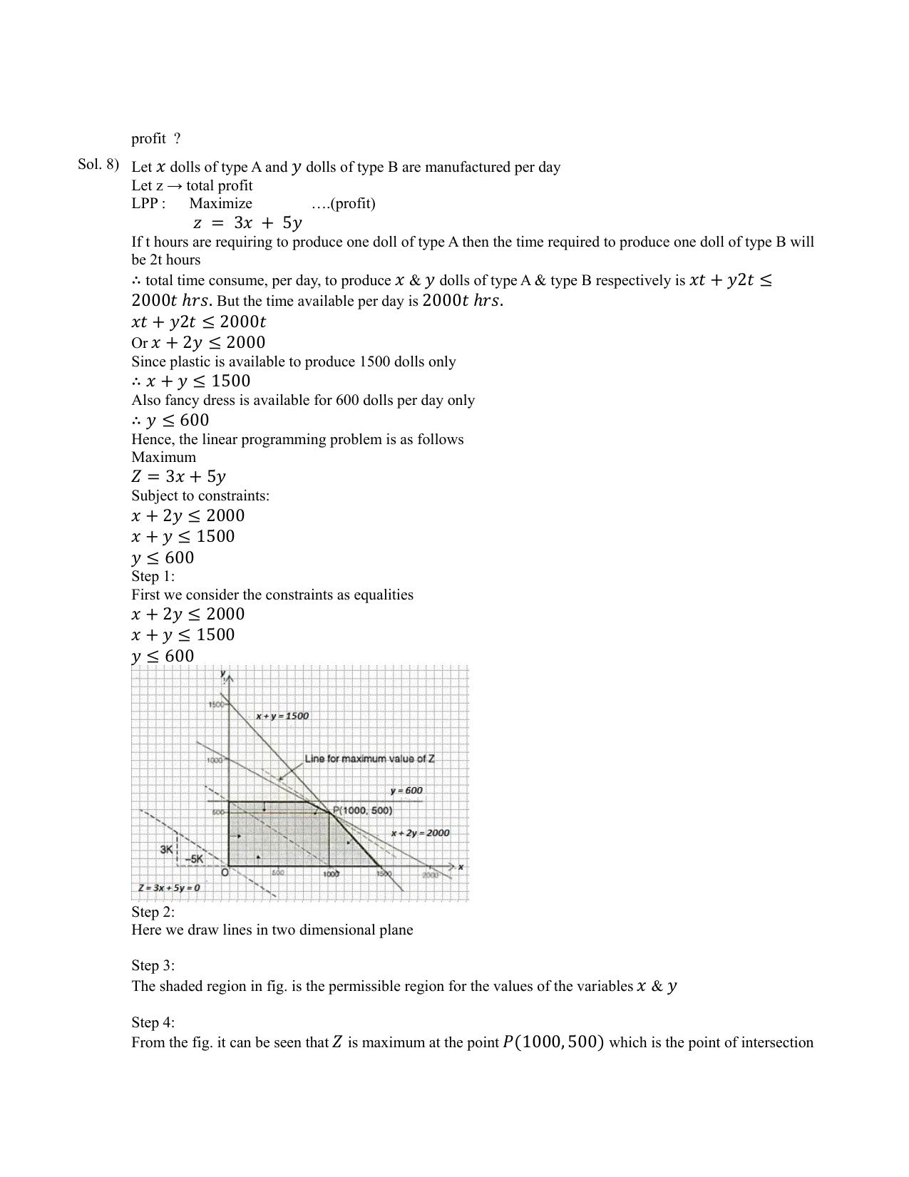 CBSE Class 12 Maths Linear Programming Assignment 2 - Page 9