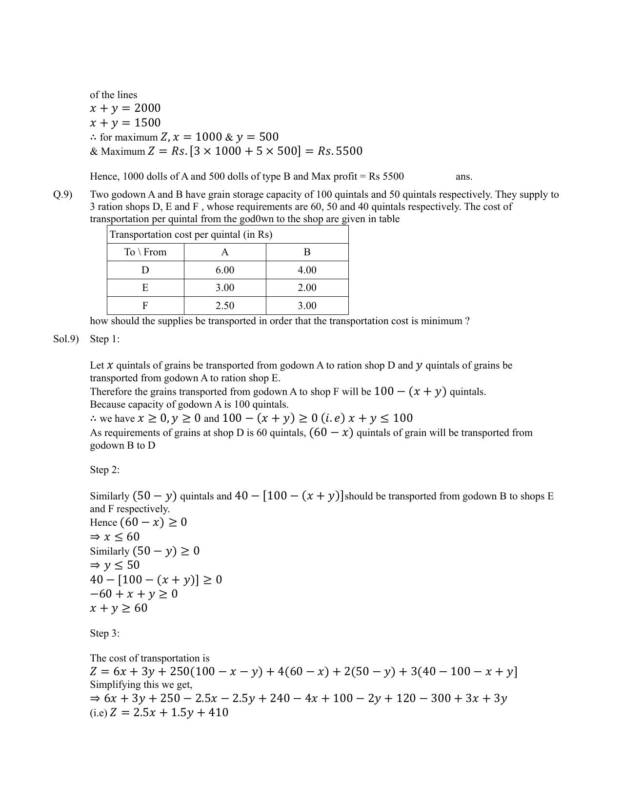 CBSE Class 12 Maths Linear Programming Assignment 2 - Page 10