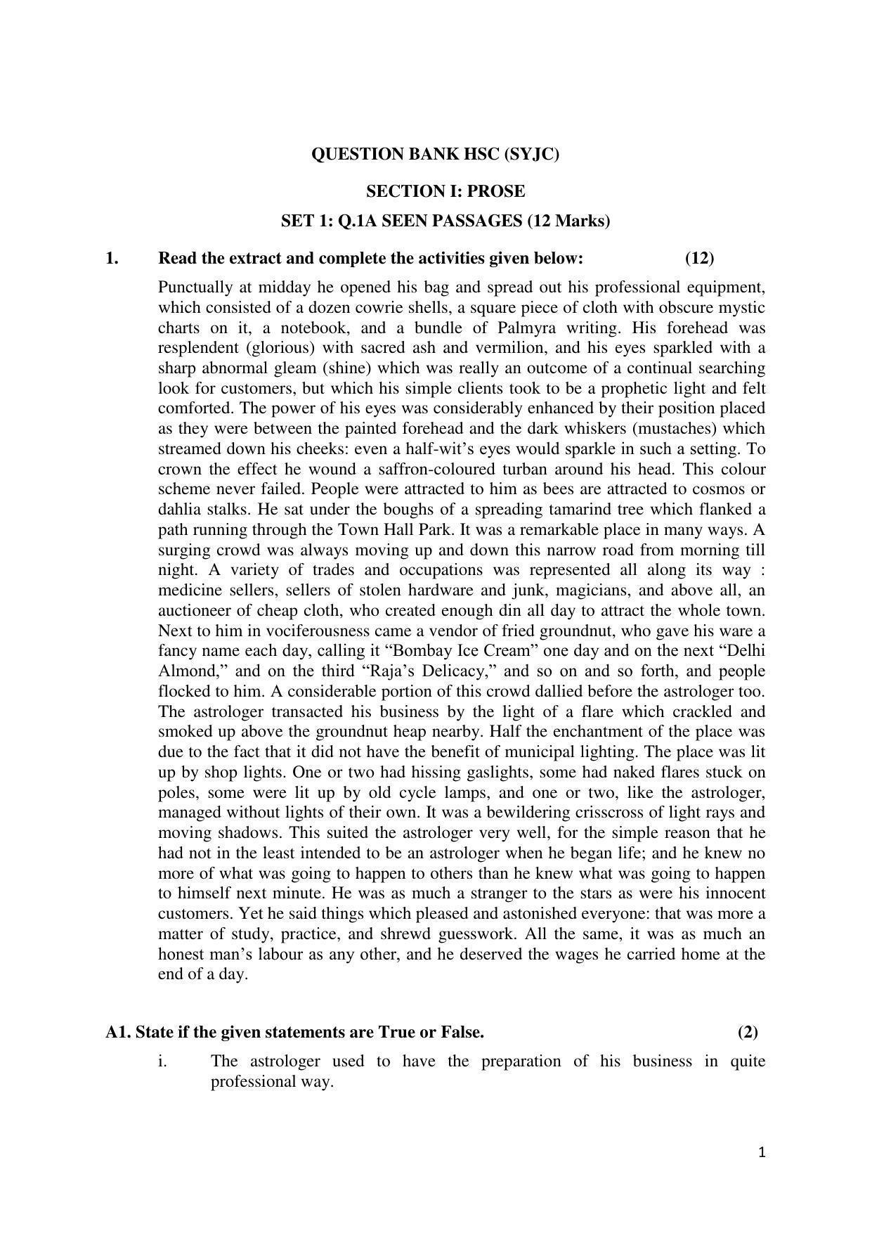 Maharashtra Board Class 12 English Sample Papers - Page 2