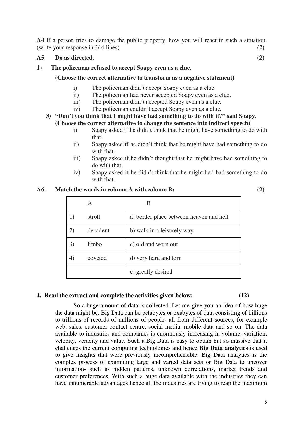 Maharashtra Board Class 12 English Sample Papers - Page 6