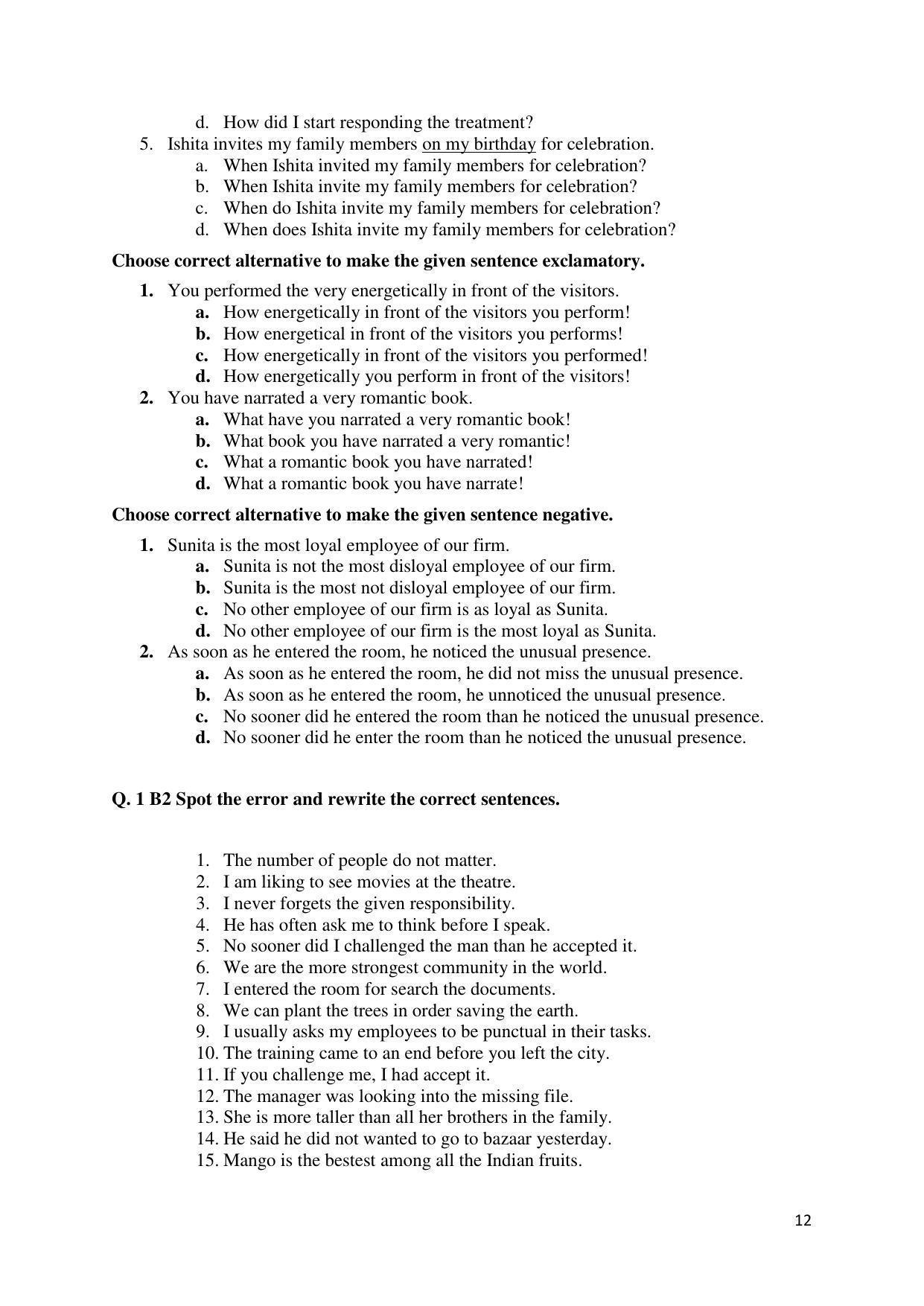 Maharashtra Board Class 12 English Sample Papers - Page 13
