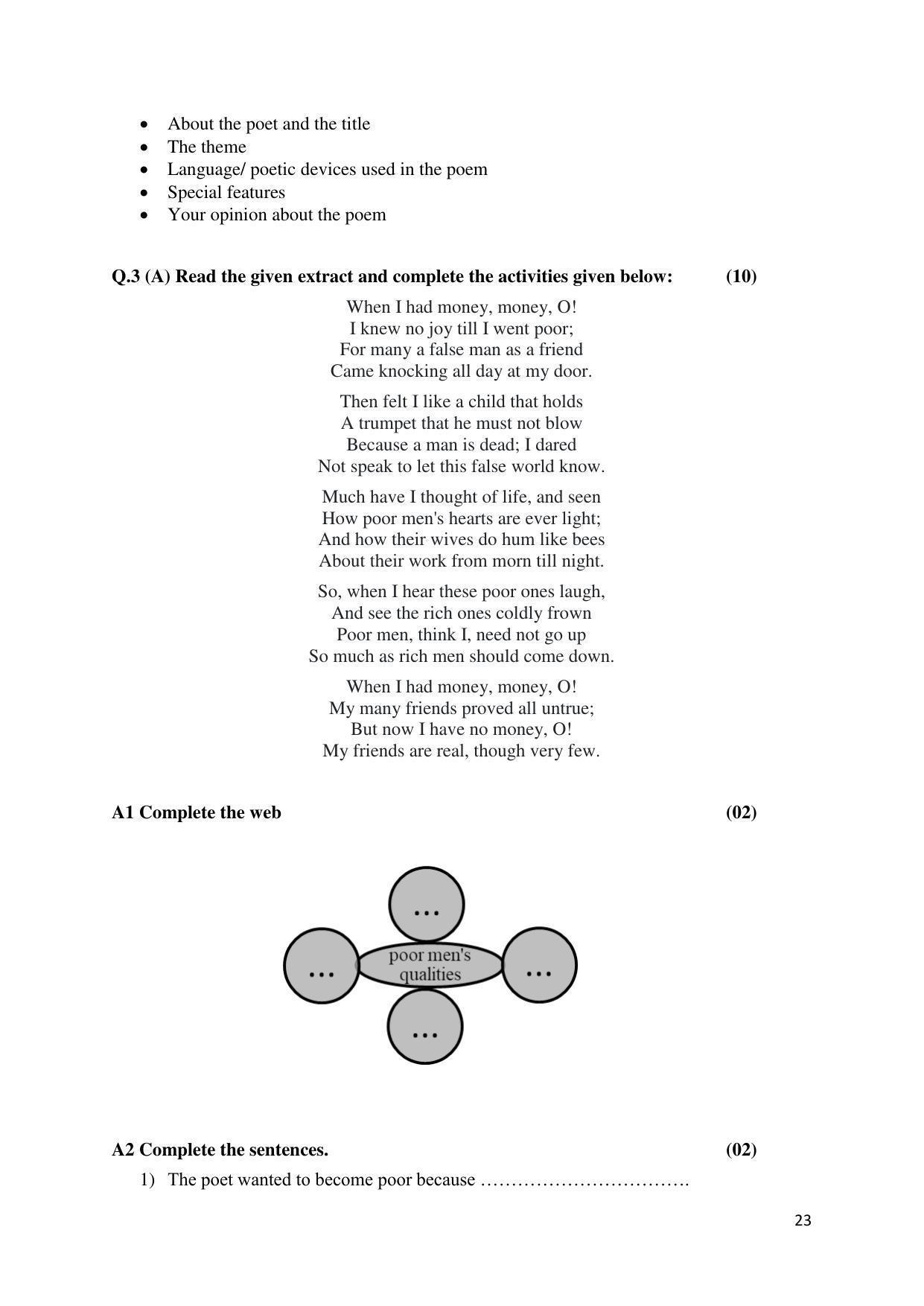 Maharashtra Board Class 12 English Sample Papers - Page 24