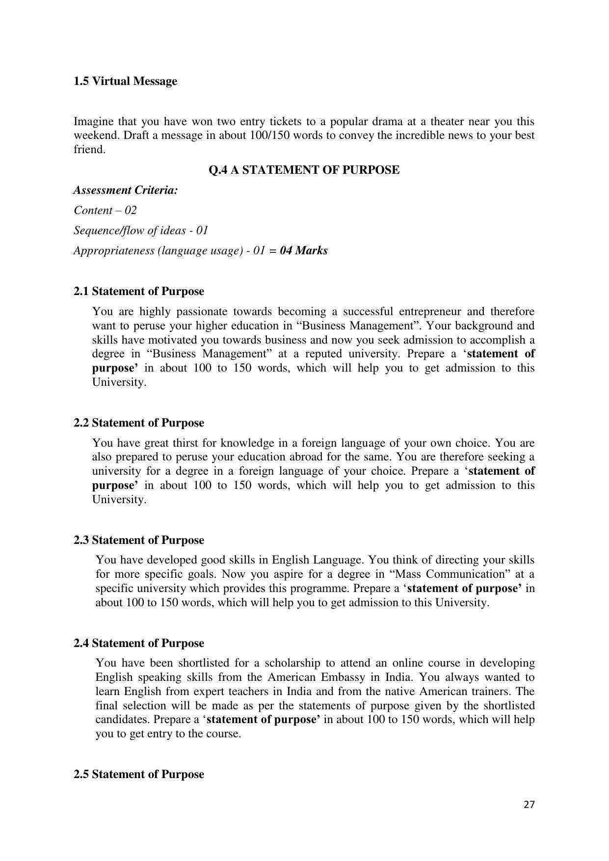 Maharashtra Board Class 12 English Sample Papers - Page 28