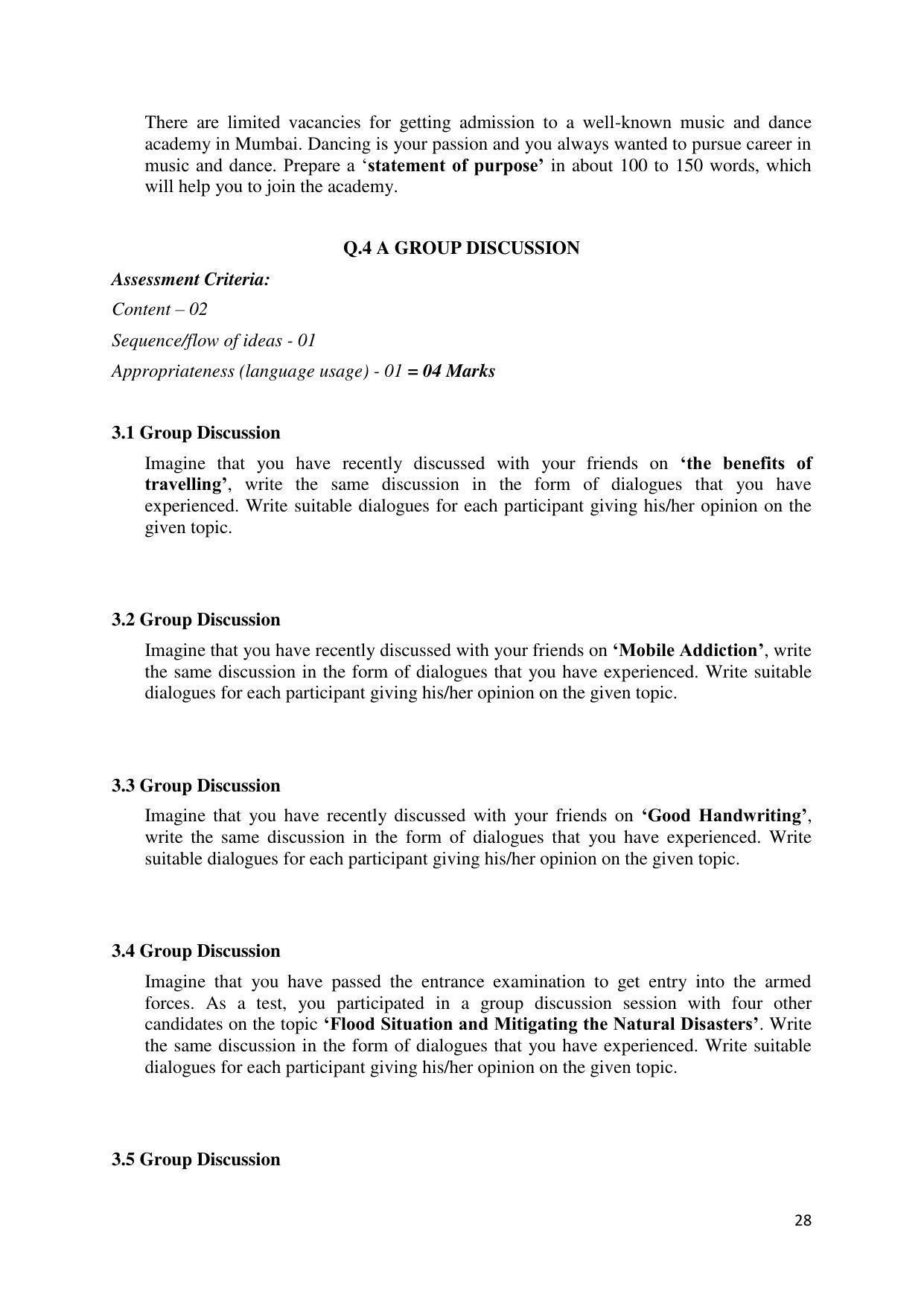 Maharashtra Board Class 12 English Sample Papers - Page 29