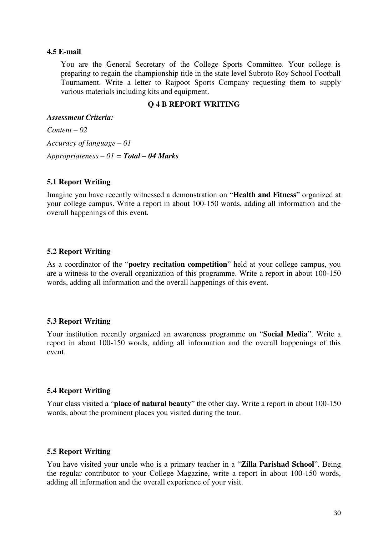 Maharashtra Board Class 12 English Sample Papers - Page 31