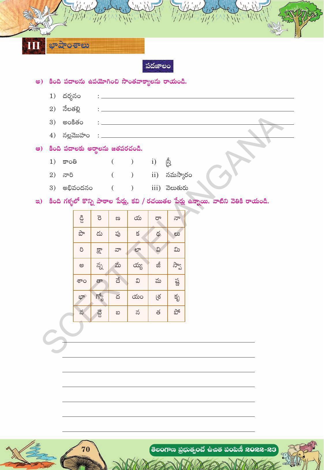 TS SCERT Class 10 Second Language (Telugu Medium) Text Book - Page 159