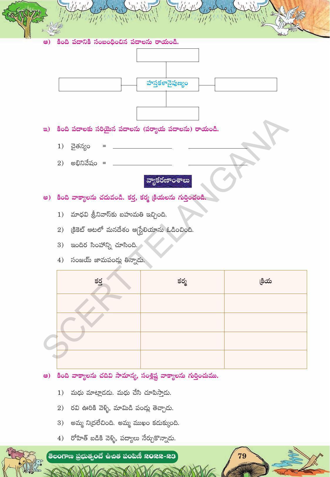 TS SCERT Class 10 Second Language (Telugu Medium) Text Book - Page 177