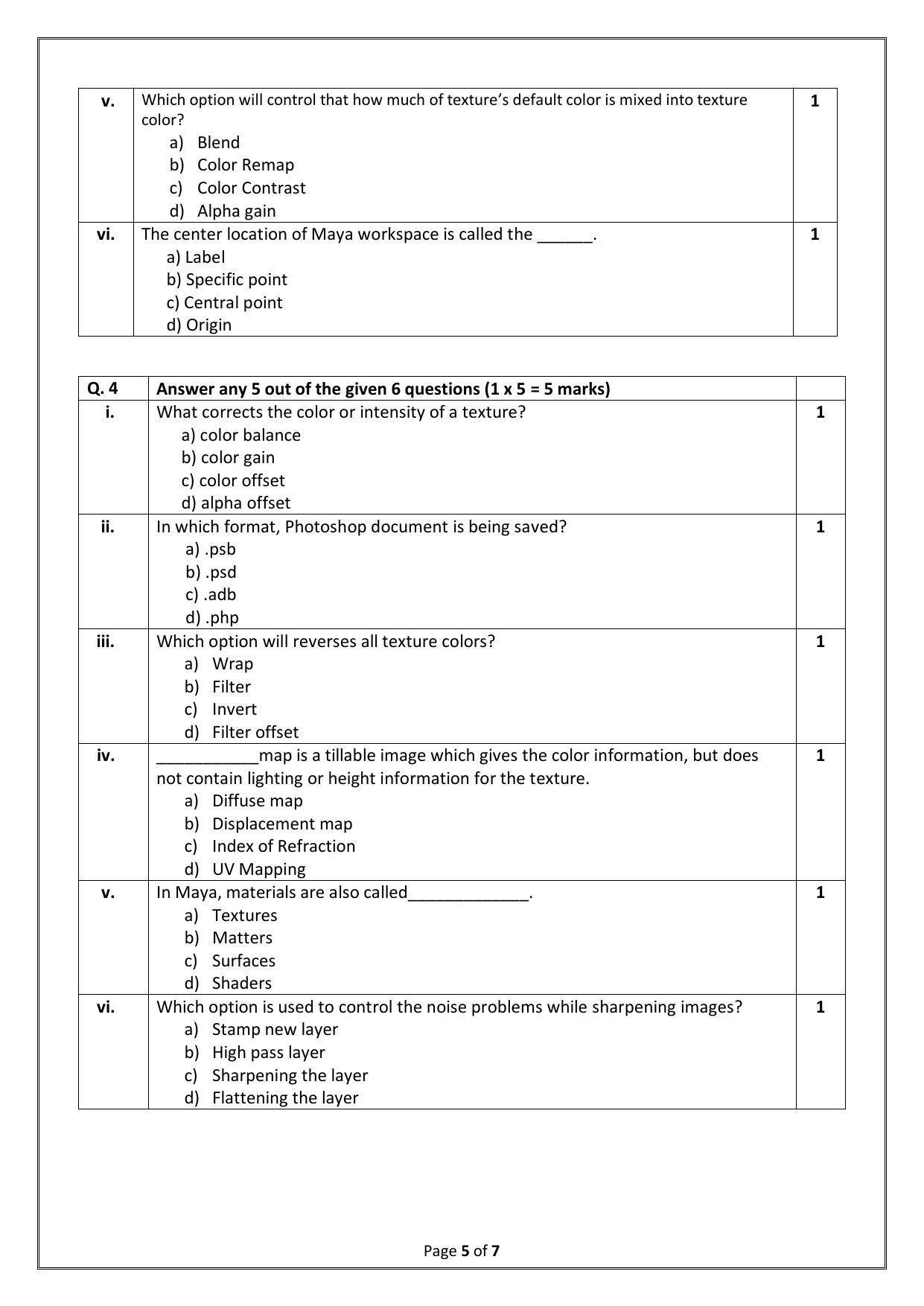 CBSE Class 10 (Skill Education) Multi Media Sample Papers 2023 - Page 5