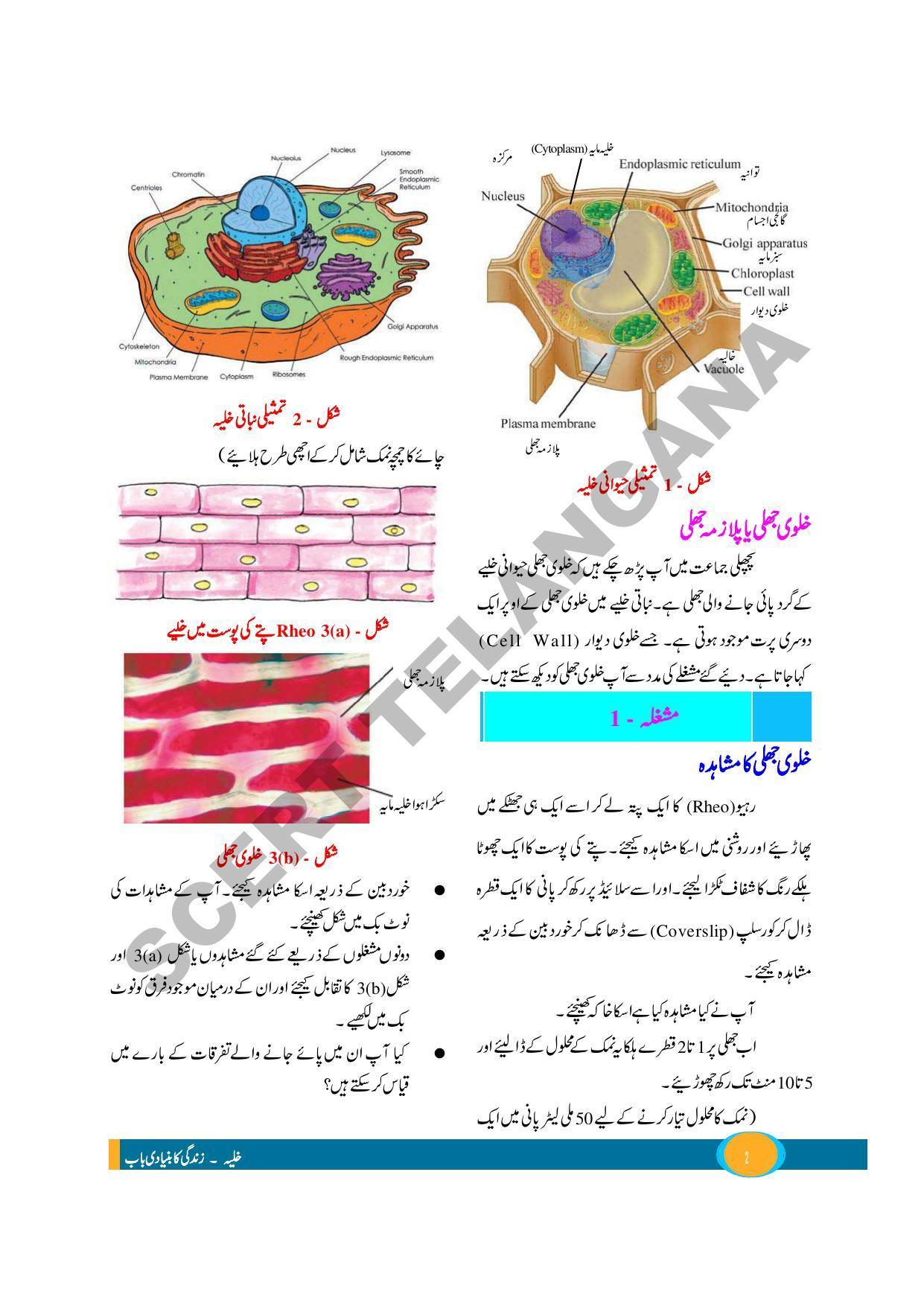 TS SCERT Class 9 Biological Science (Urdu Medium) Text Book - Page 14