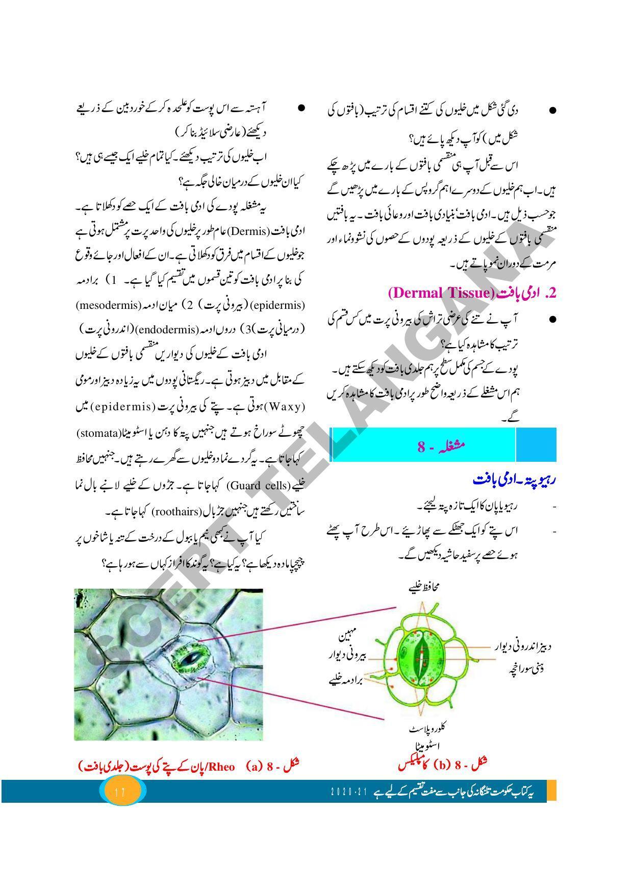 TS SCERT Class 9 Biological Science (Urdu Medium) Text Book - Page 29
