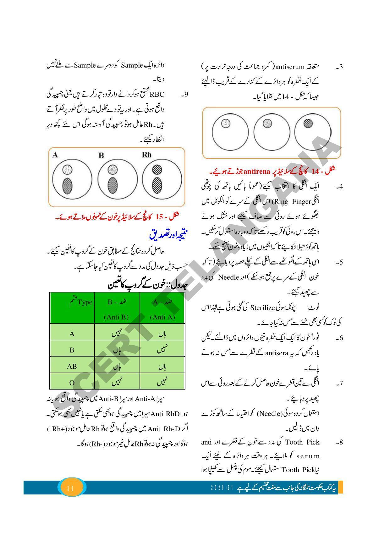 TS SCERT Class 9 Biological Science (Urdu Medium) Text Book - Page 45