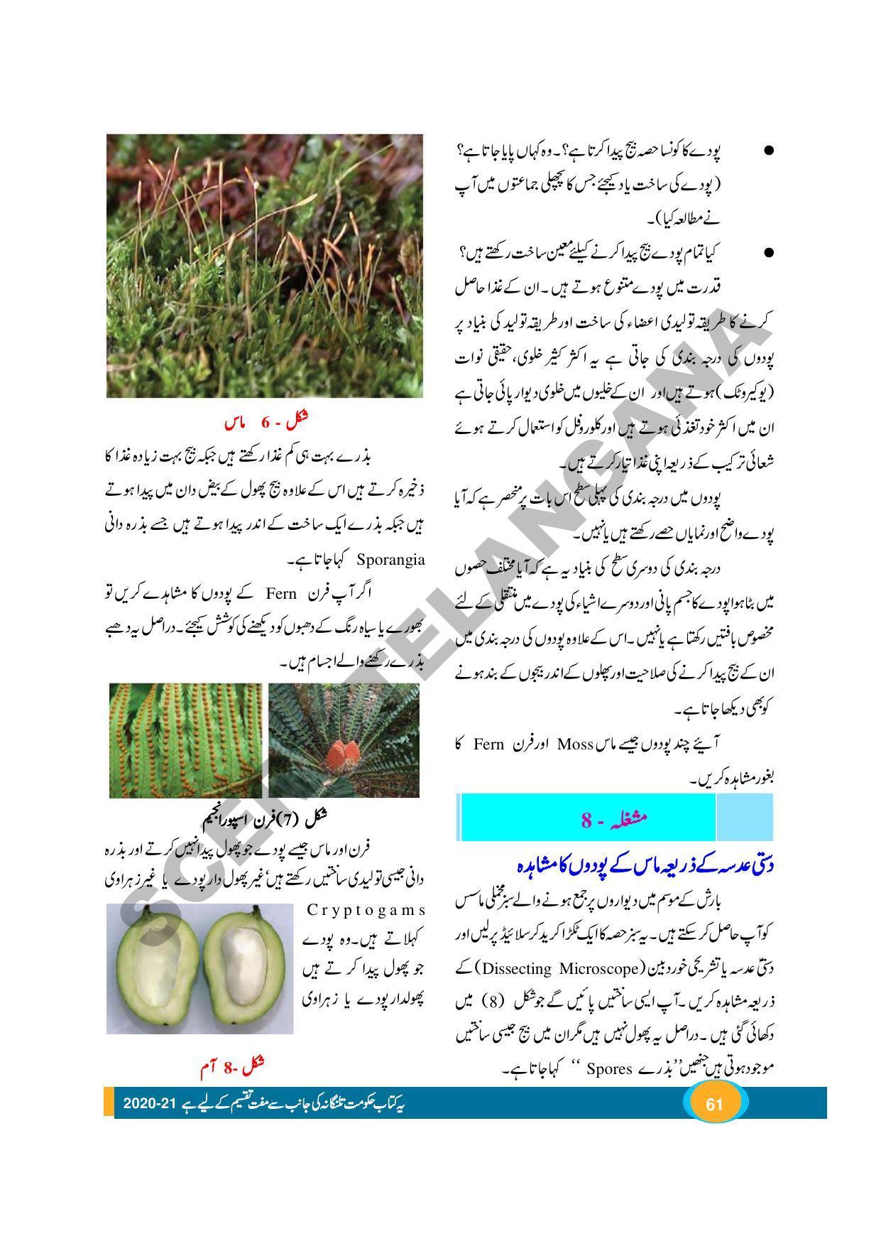 TS SCERT Class 9 Biological Science (Urdu Medium) Text Book - Page 73