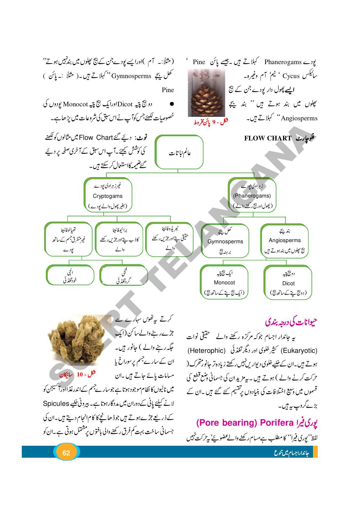 TS SCERT Class 9 Biological Science (Urdu Medium) Text Book - Page 74
