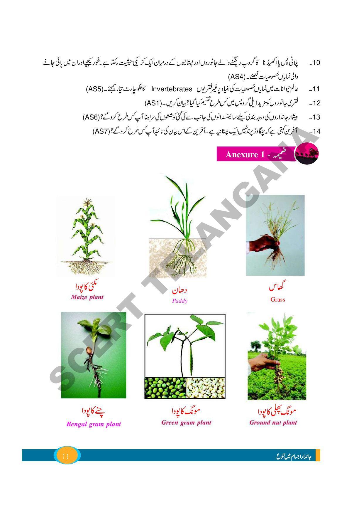 TS SCERT Class 9 Biological Science (Urdu Medium) Text Book - Page 84