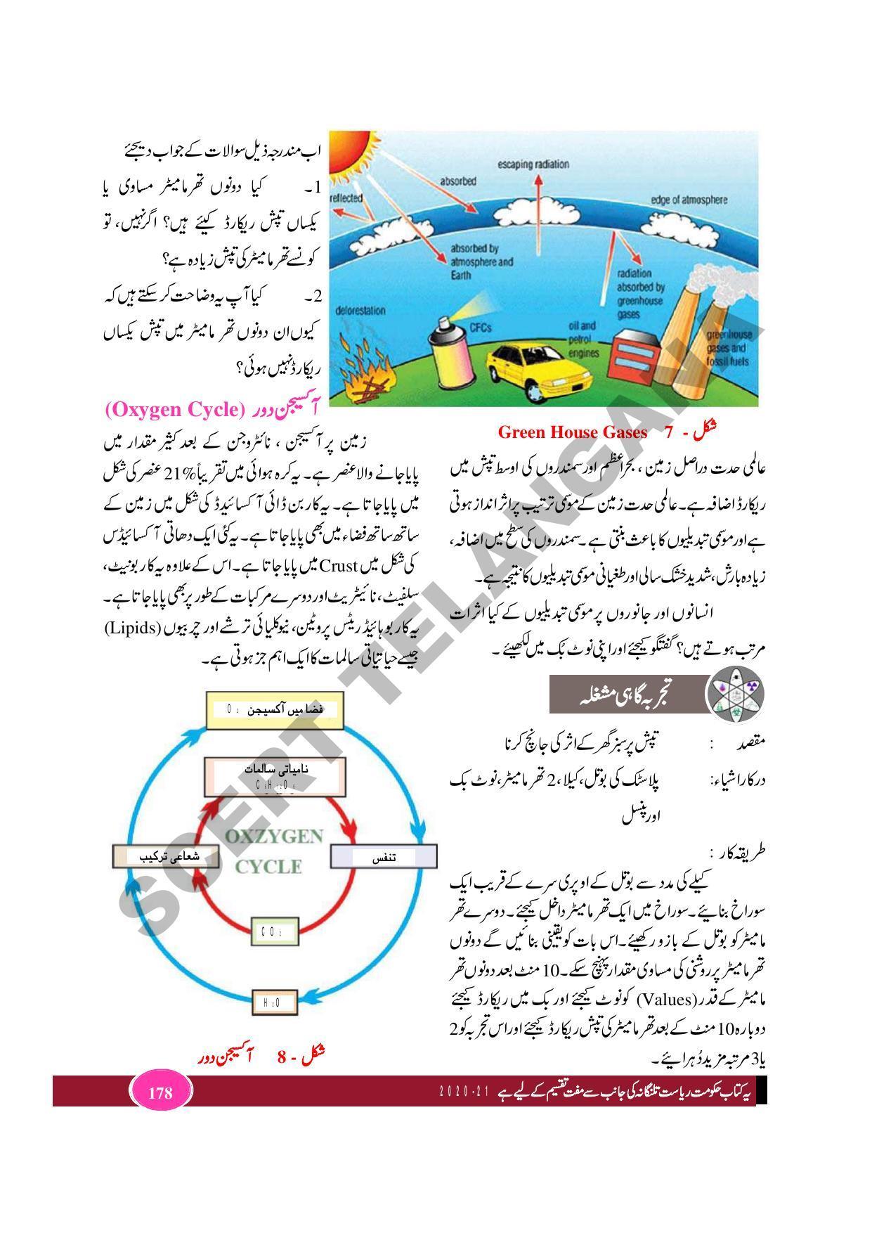TS SCERT Class 9 Biological Science (Urdu Medium) Text Book - Page 190