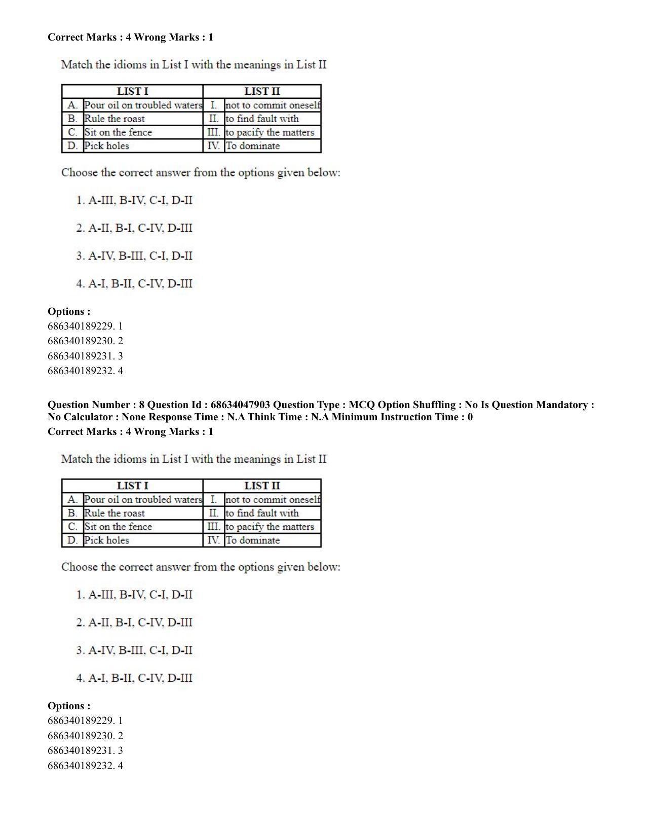 CUET PG 2023: HUQP21 – Social Work (Eng) - Shift 2 (30-06-2023) Question Paper - Page 9