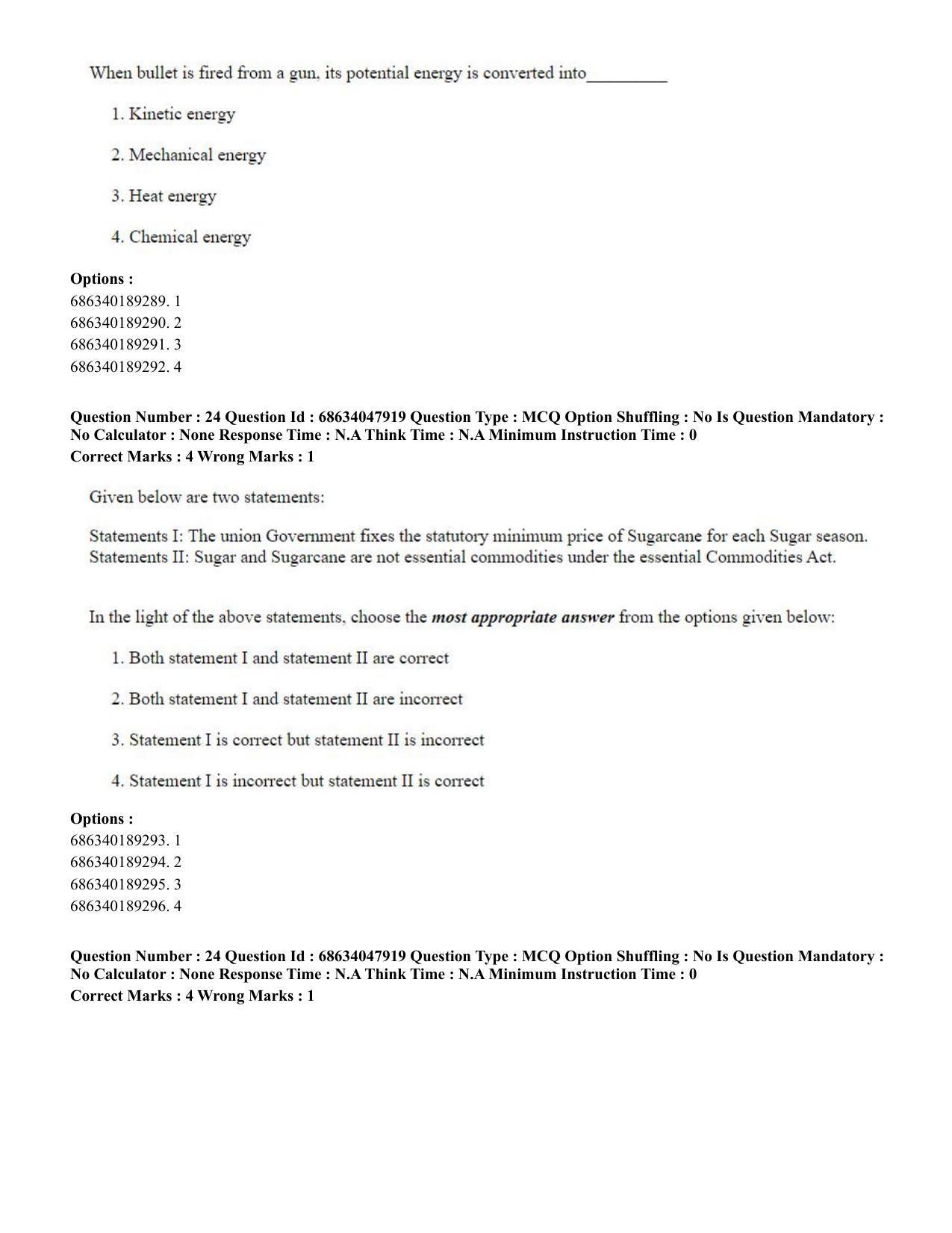 CUET PG 2023: HUQP21 – Social Work (Eng) - Shift 2 (30-06-2023) Question Paper - Page 24