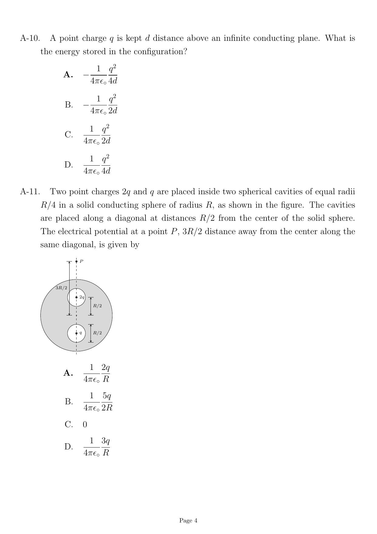 JEST 2022 Physics Question Paper with Answer key - Page 4