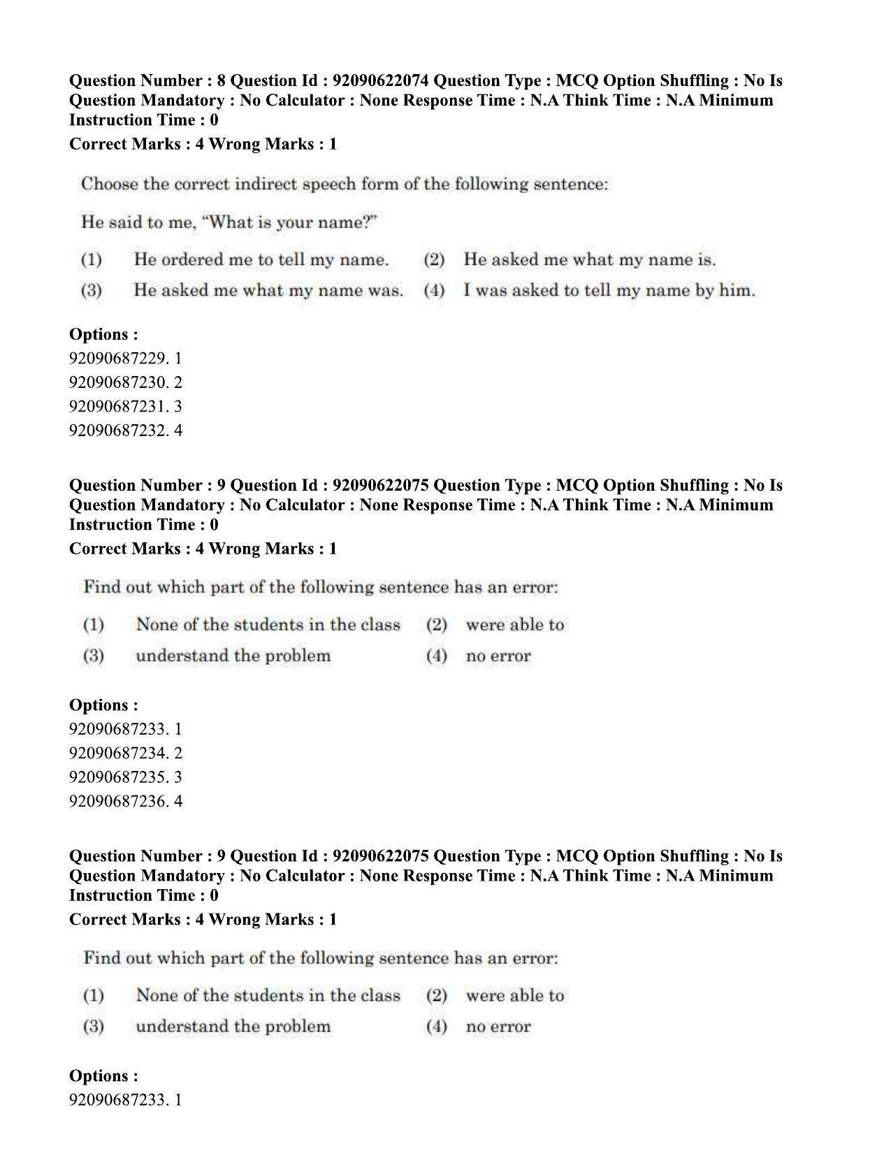 CUET PG 2023: SCQP11 – Environmental Sciences/Studies Eng-Shift 1 (24-06-2023) Question Paper - Page 11