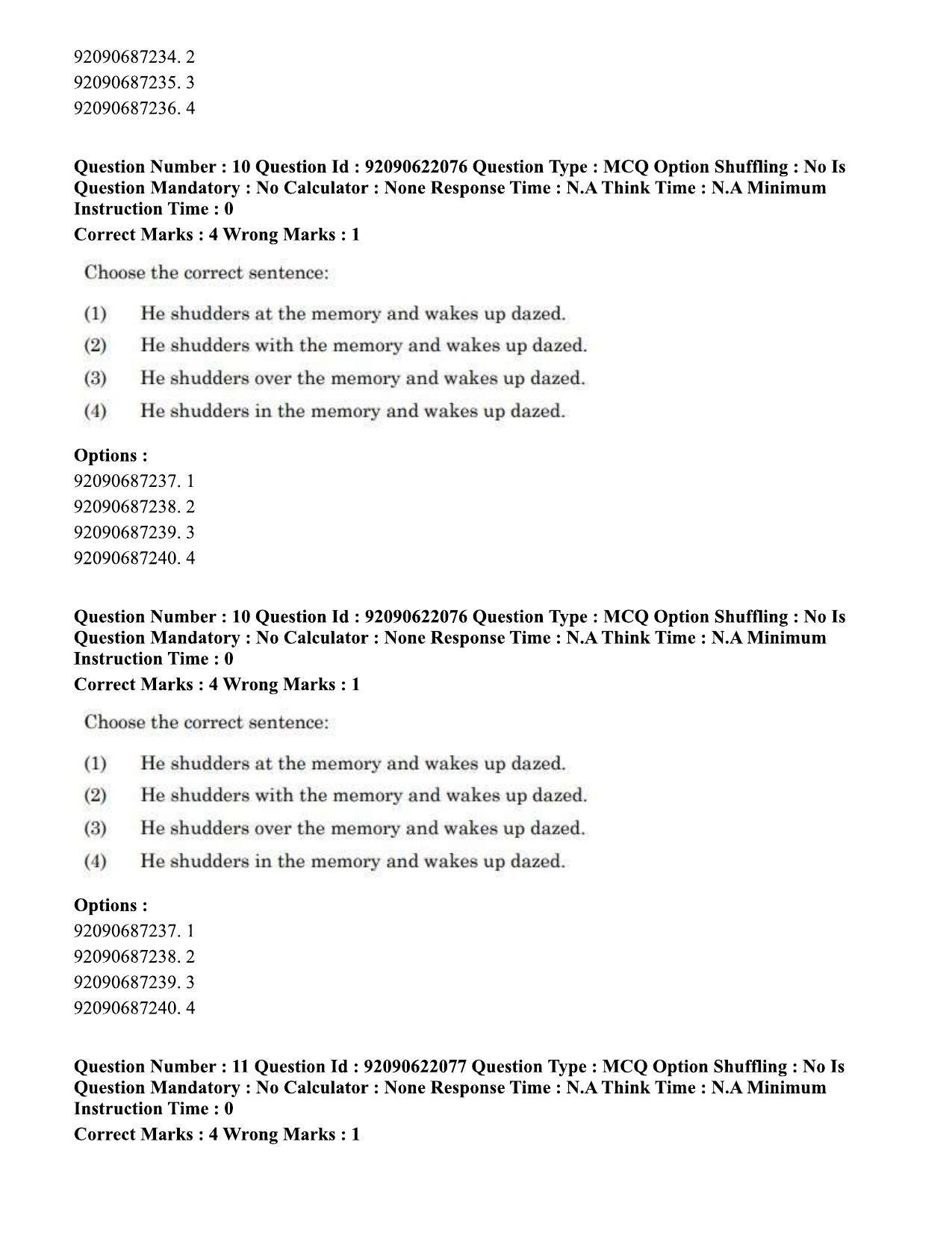 CUET PG 2023: SCQP11 – Environmental Sciences/Studies Eng-Shift 1 (24-06-2023) Question Paper - Page 12