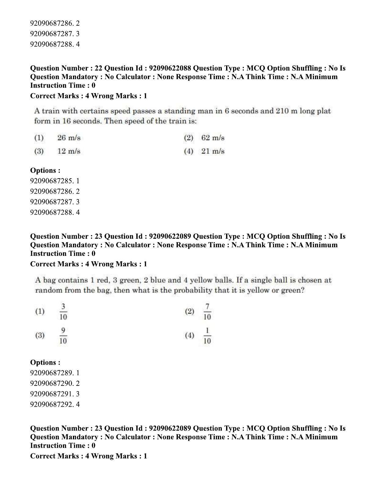 CUET PG 2023: SCQP11 – Environmental Sciences/Studies Eng-Shift 1 (24-06-2023) Question Paper - Page 22