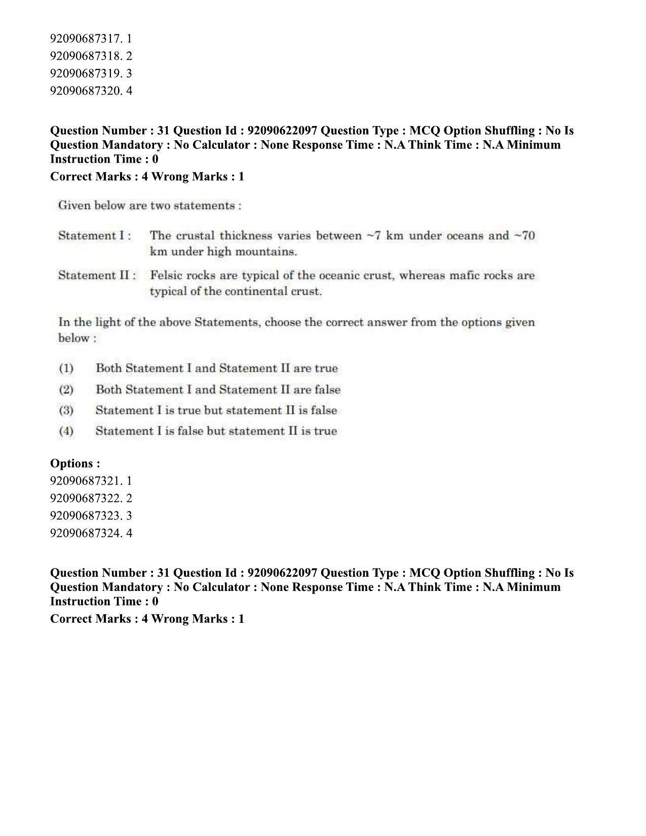 CUET PG 2023: SCQP11 – Environmental Sciences/Studies Eng-Shift 1 (24-06-2023) Question Paper - Page 29