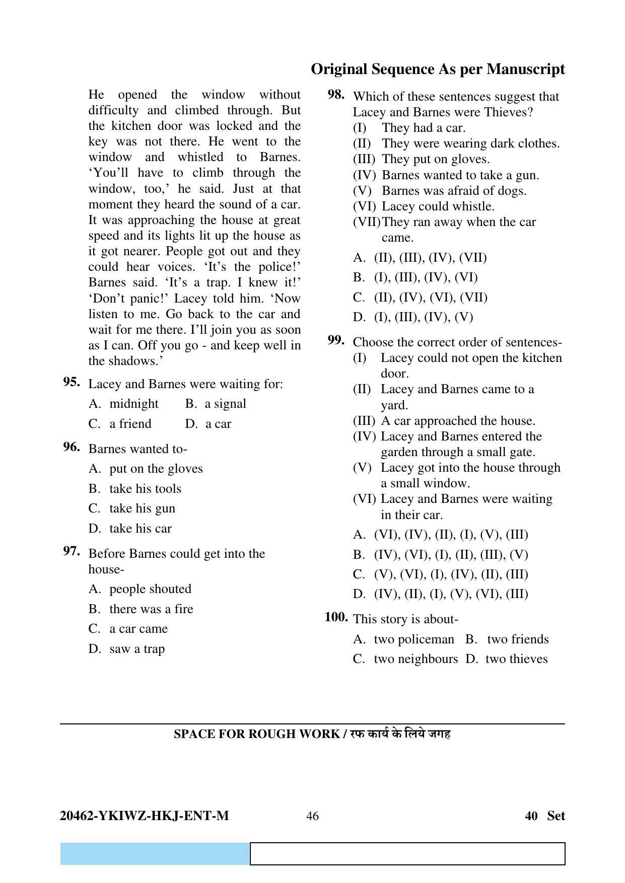 CG Pre B.Ed 2024 Question Paper - Page 46