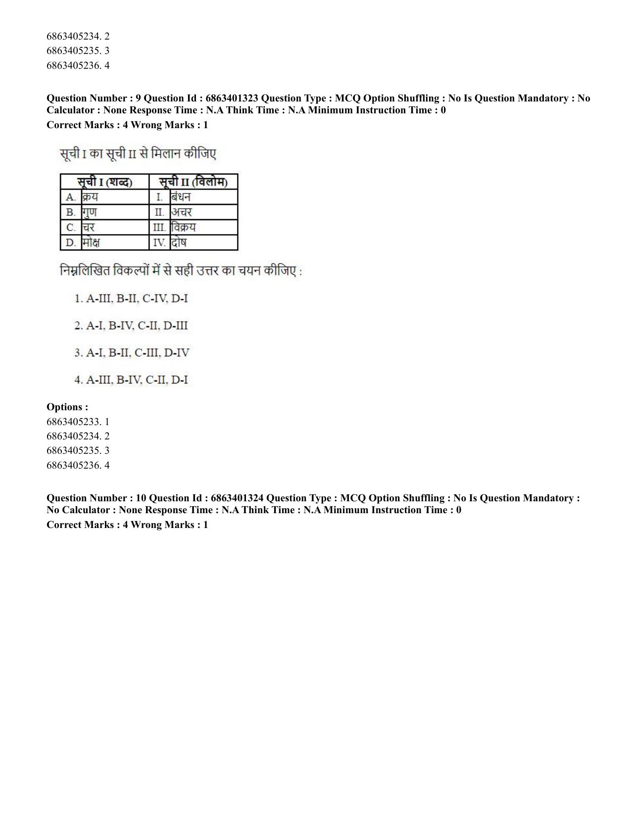 CUET PG 2023: MTQP11 – Water Engineering and Management (Hindi)-Shift 2 (05-06-2023) Question Paper - Page 11